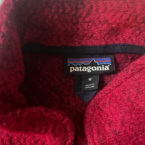 Patagonia Deep Red Fleece Pullover - Picture 2 of 4